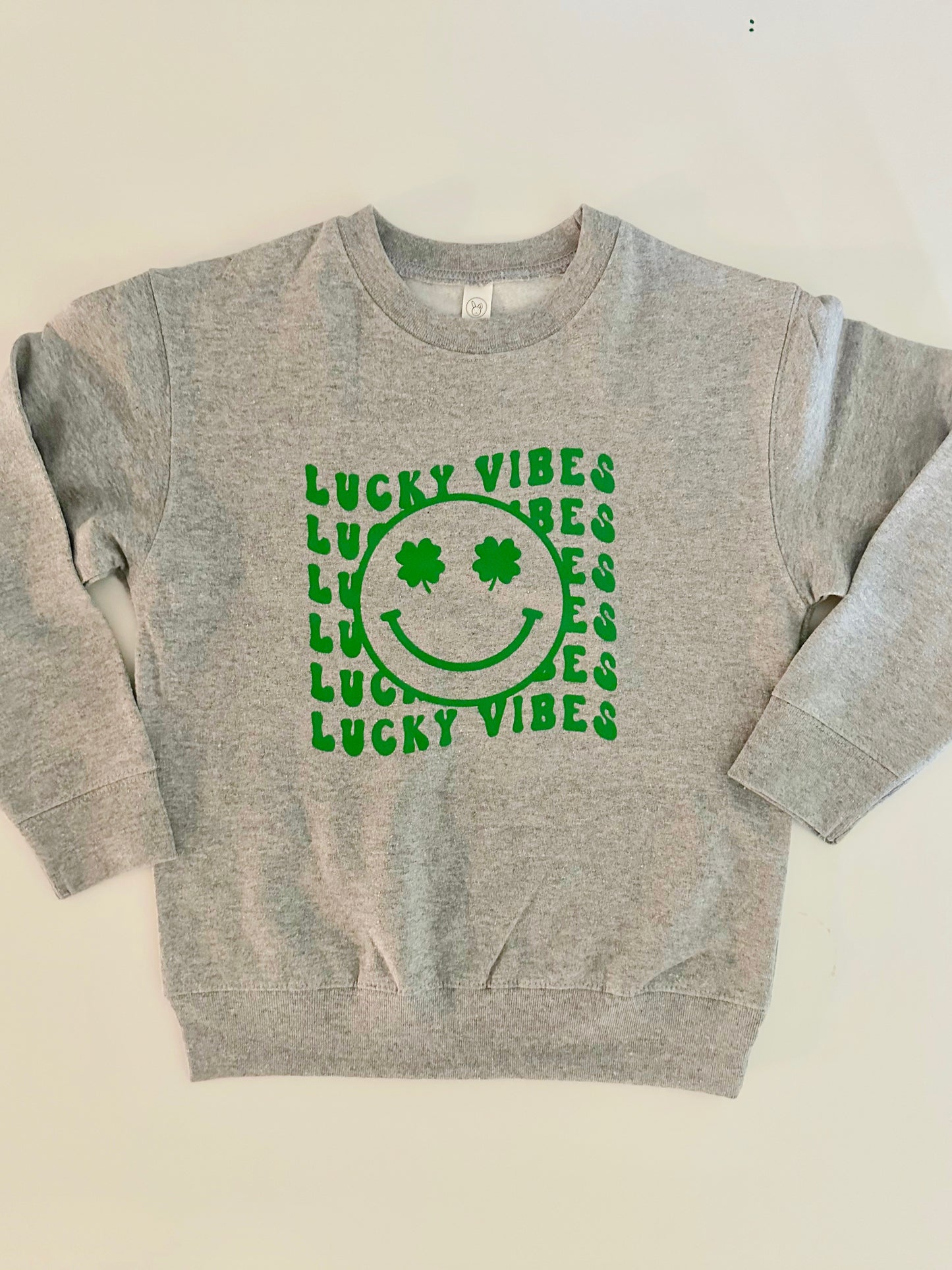 Lucky Vibes Smiley Face Sweatshirt